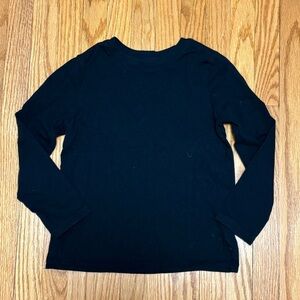 4/$20 OLD NAVY 5T black plain long sleeve shirt
